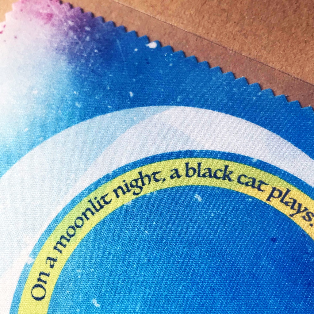 【再販】めがね拭き・黒猫の戯れ(Milky Way)マイクロファイバークロス