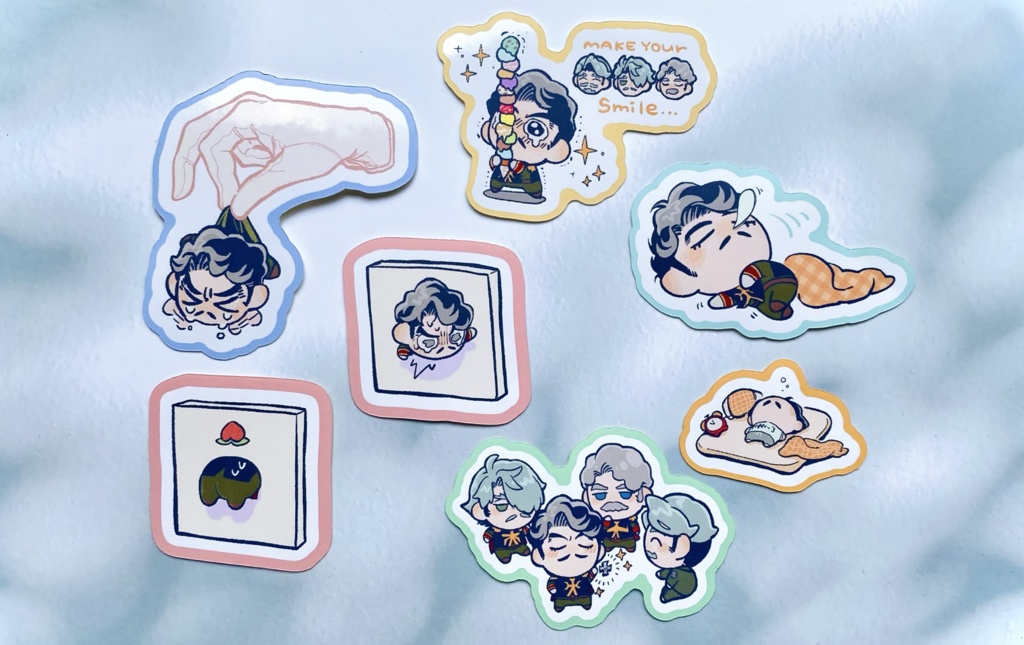 【GQX 𝗌𝗍𝗂𝖼𝗄𝖾𝗋 𝗌𝖾𝗍】ミニオリシャリ&シャリ族ステッカーセット