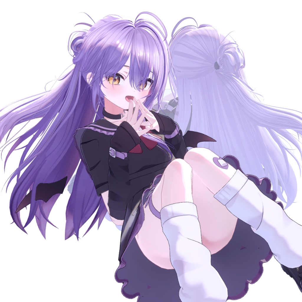 お団子ポニーテール