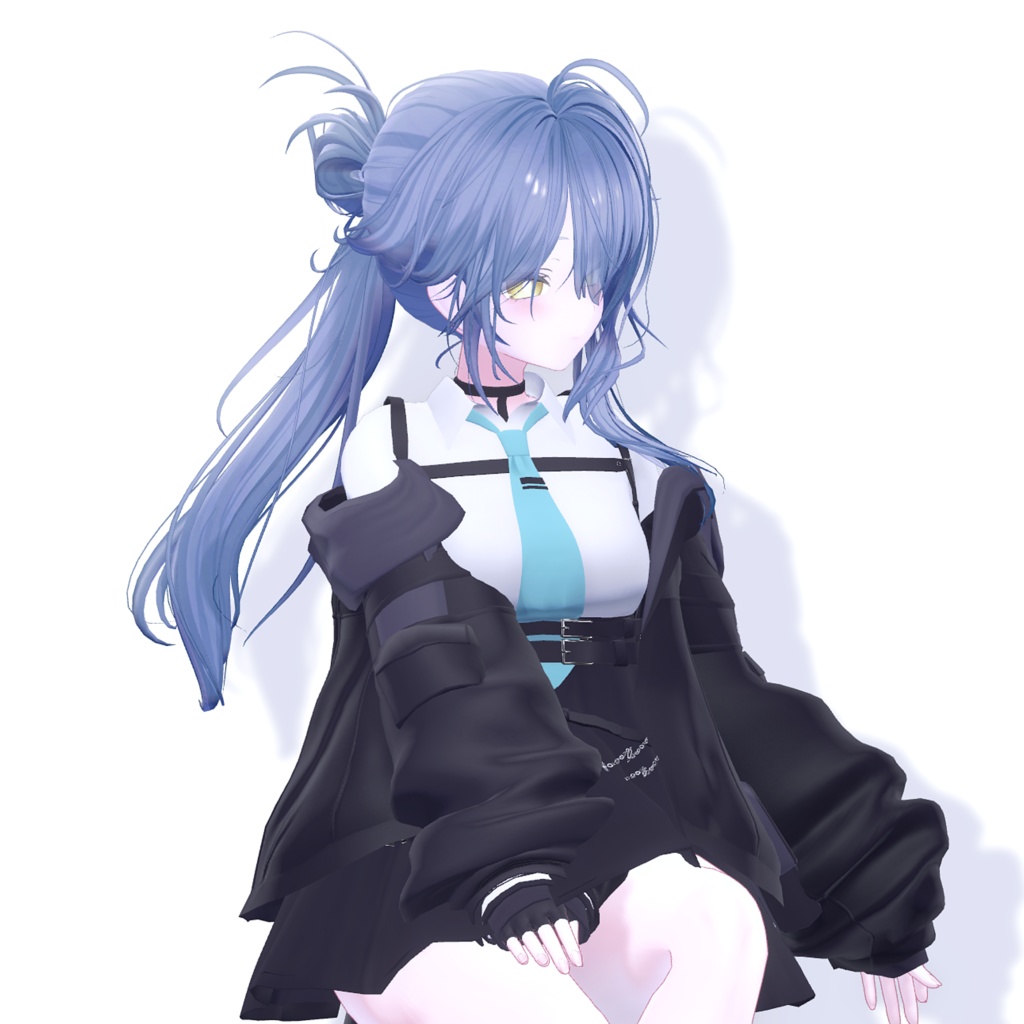 お団子ポニーテール