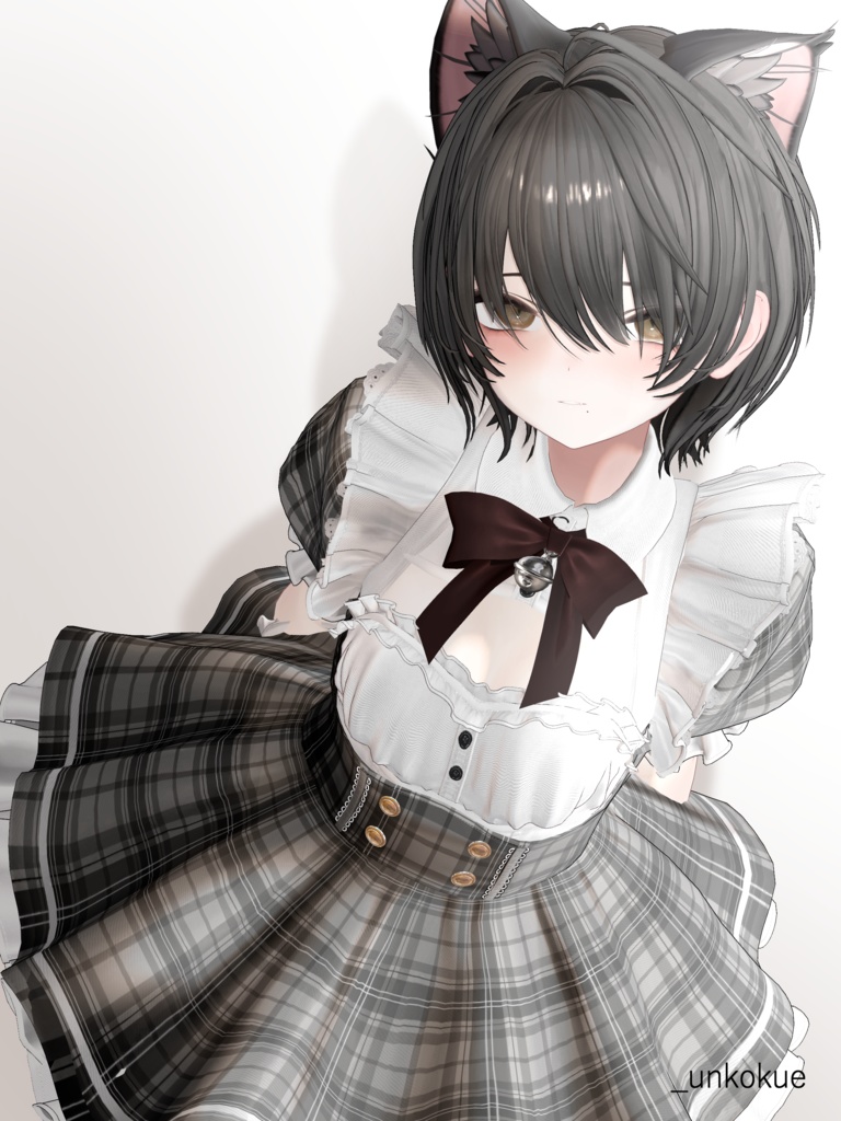 【耳かけギミック】すっきりショートヘア