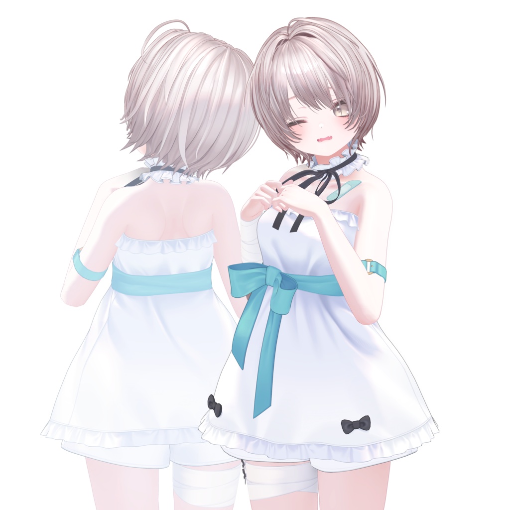 【耳かけギミック】すっきりショートヘア