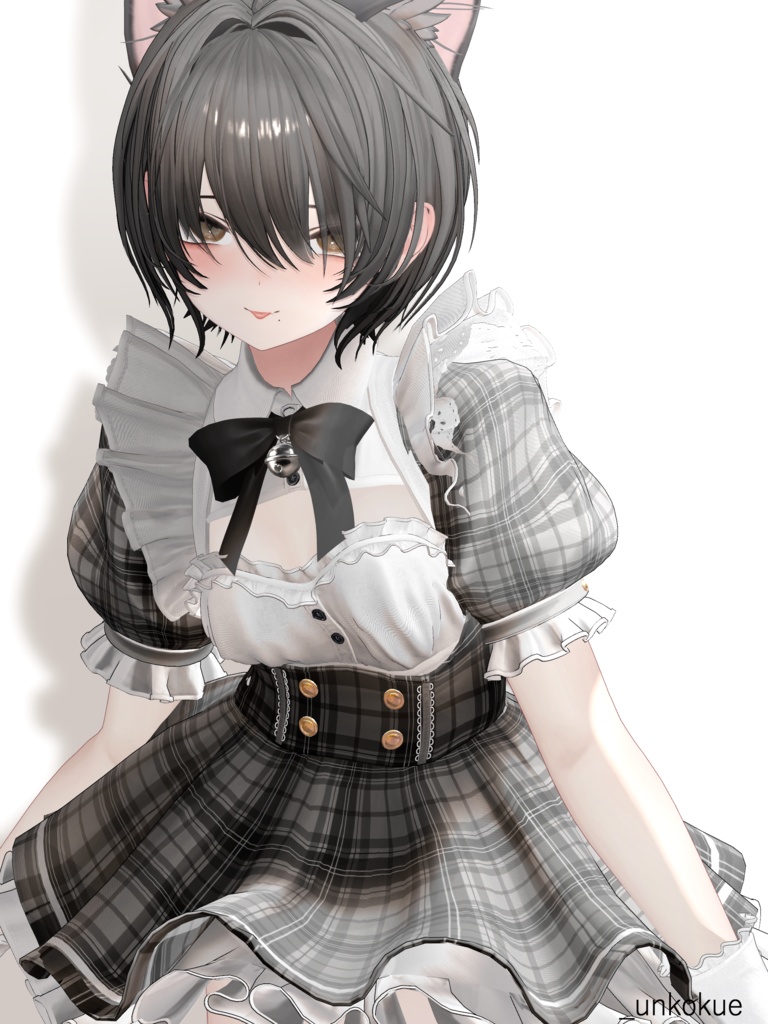 【耳かけギミック】すっきりショートヘア