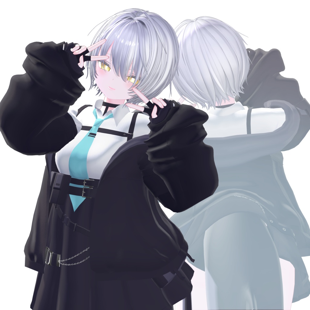 【耳かけギミック】すっきりショートヘア