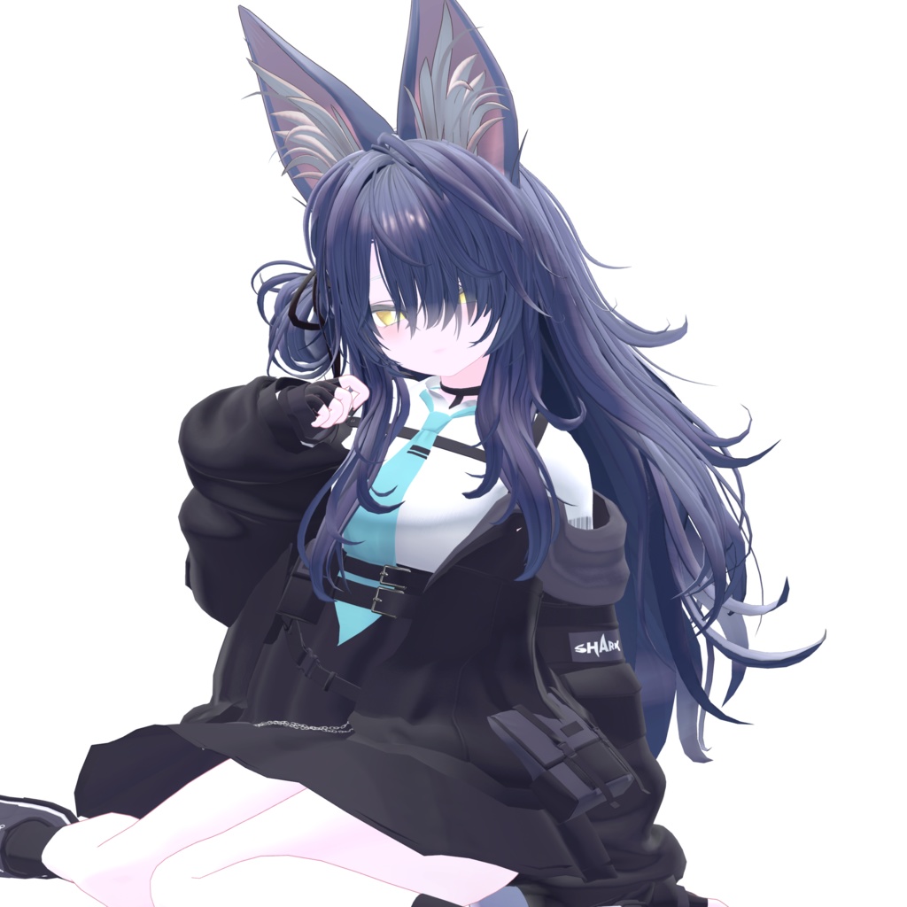 メカクレおおかみヘア