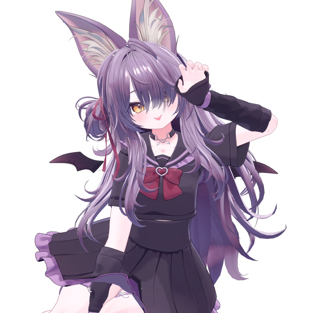 メカクレおおかみヘア