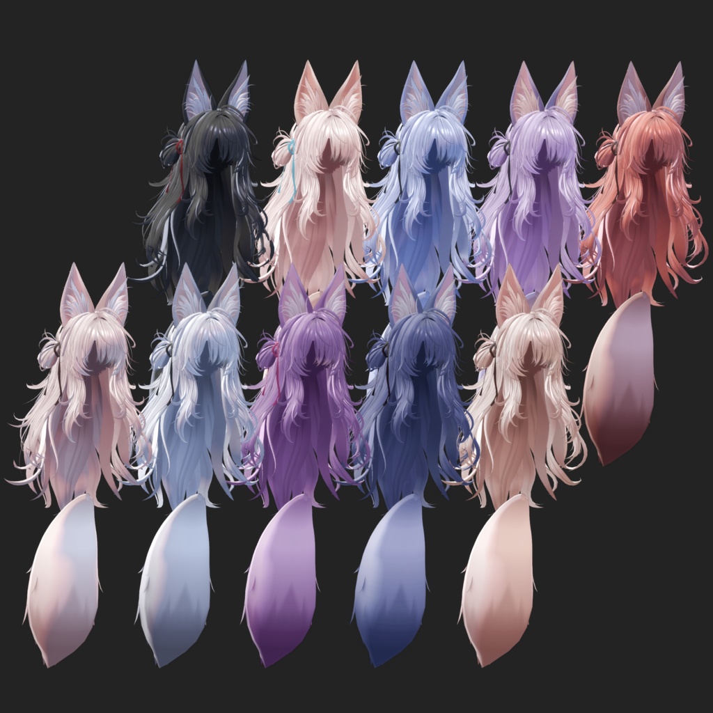 メカクレおおかみヘア