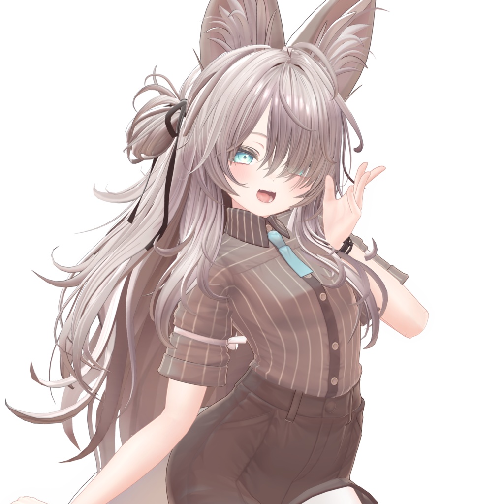 メカクレおおかみヘア