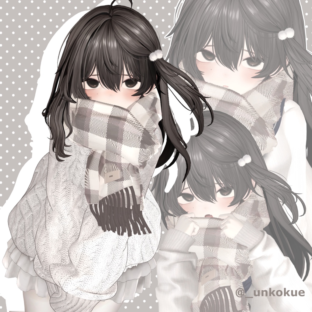 🎈SALE🎈【マフラーギミック】ぬくぬくロング