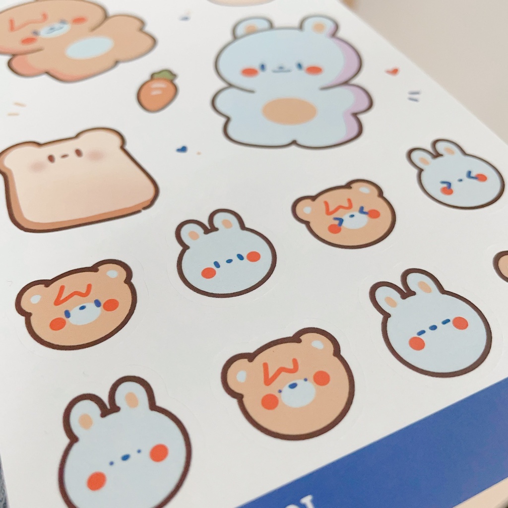 COCO & RIRI ステッカー・シール/Sticker Sheet