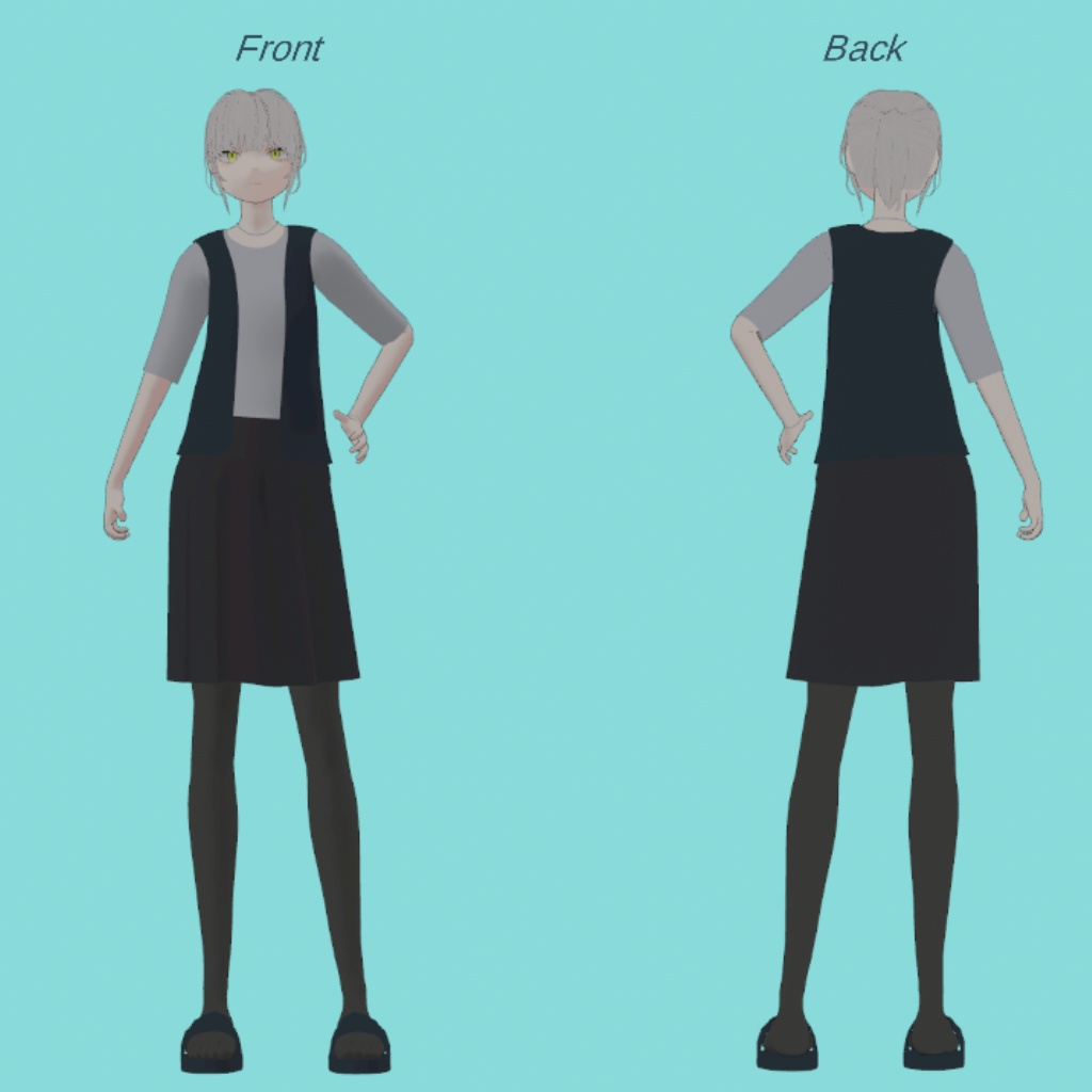 【VRChat想定オリジナル3Dモデル】Natu3D