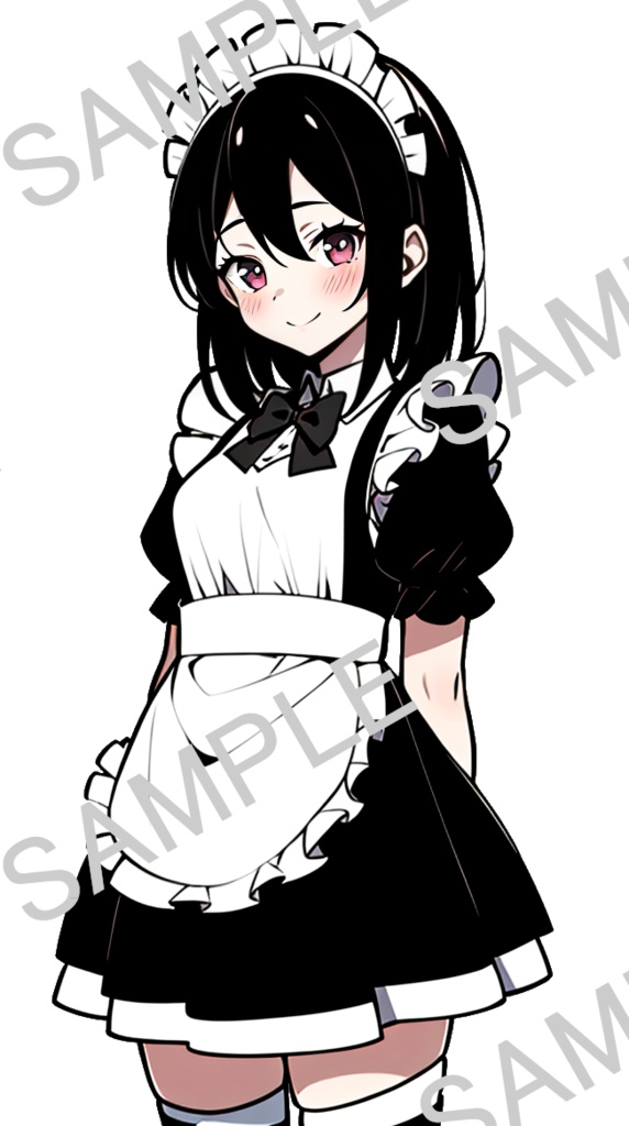 立ち絵/背景素材 メイドさん/洋館の庭