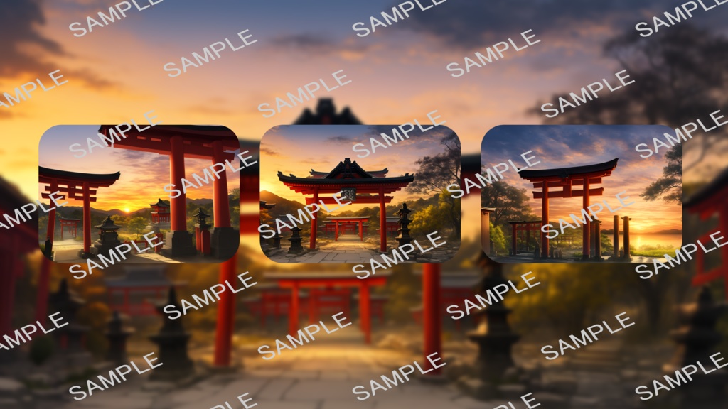 立ち絵/背景素材 巫女/神社・鳥居