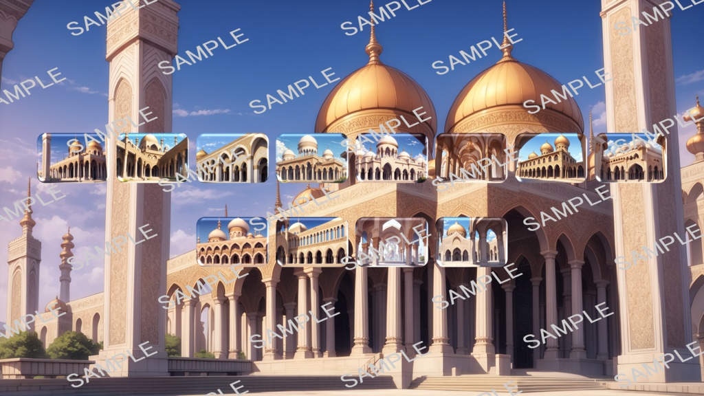 立ち絵/背景 褐色肌の踊り子/アラビアン