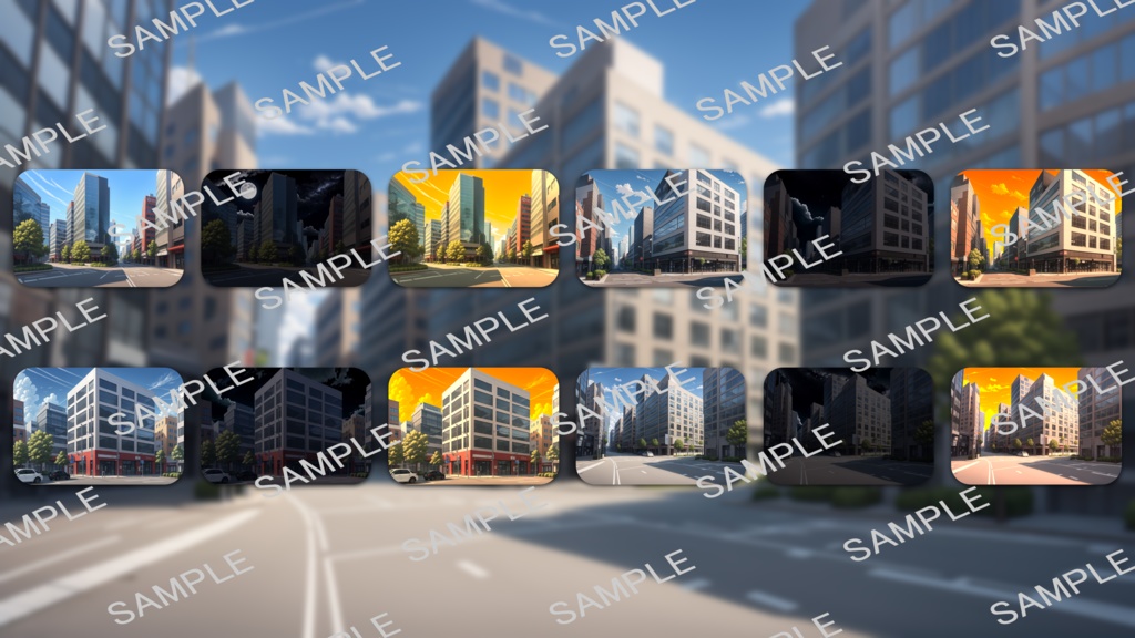 立ち絵/背景 金髪男子/都会(時間別差分あり)