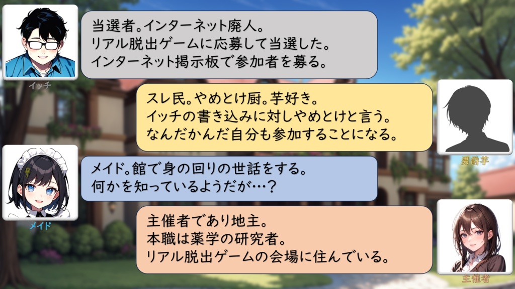 【CoCシナリオ】超高難易度リアル脱出ゲームの招待状届いたんだがwww【クローズドシナリオ】