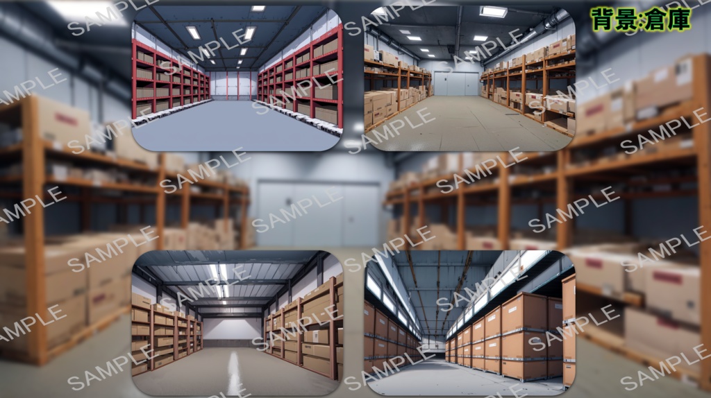 【無料版あり】立ち絵/背景 迷彩服の男/海(岩場・浜辺・港/埠頭)・倉庫