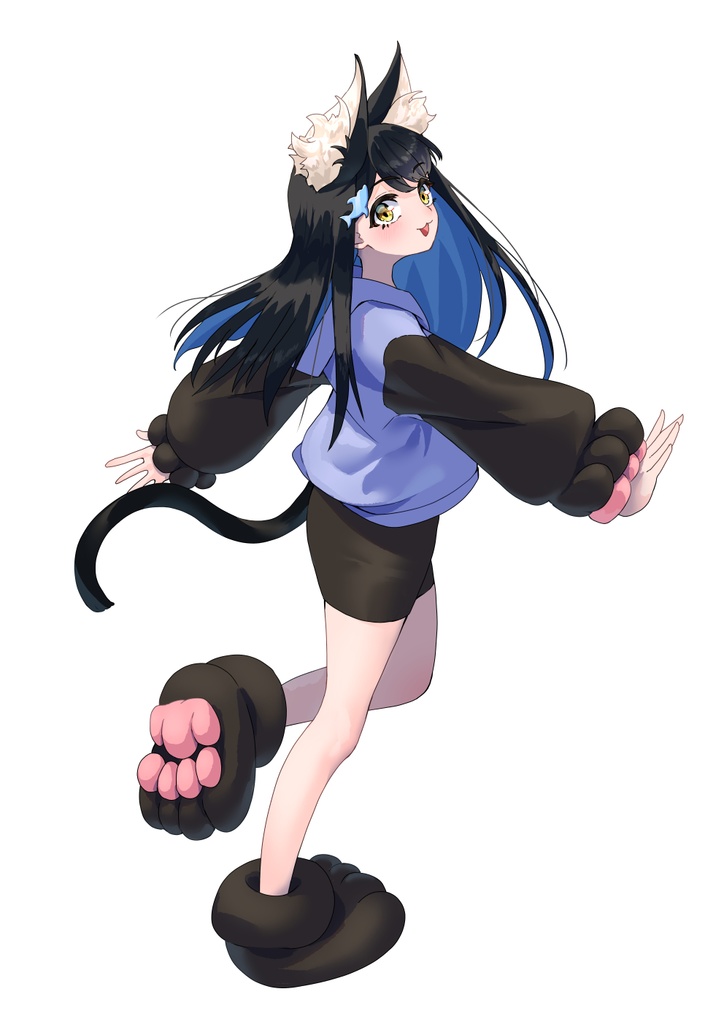 クロネコのこ【立ち絵】