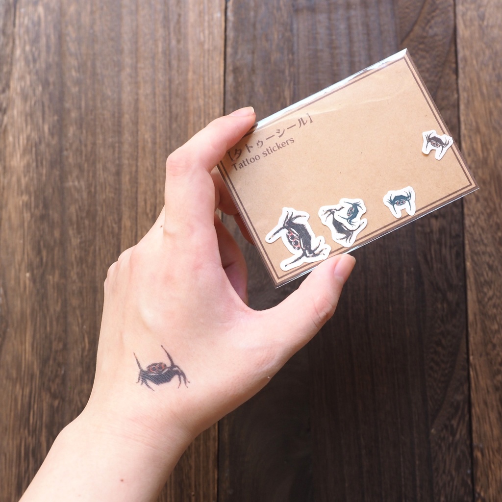 いかく!アダンソンハエトリのタトゥーシール