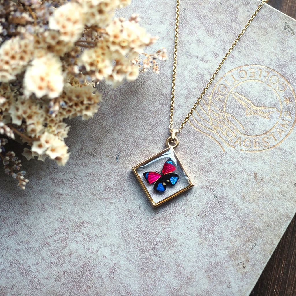 【7/23~販売開始】手描きアグリアスのネックレス(パーツ交換可)