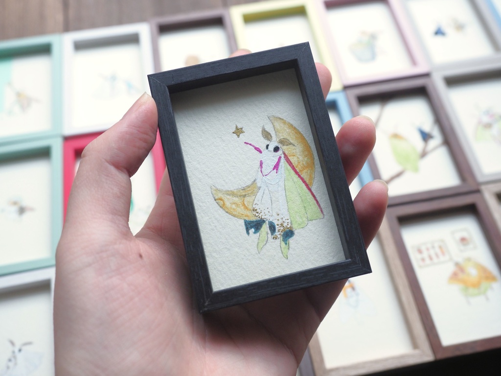 【ランダム受注後制作】ミニドローイング:ふわふわな方々(Fluffy fellows)