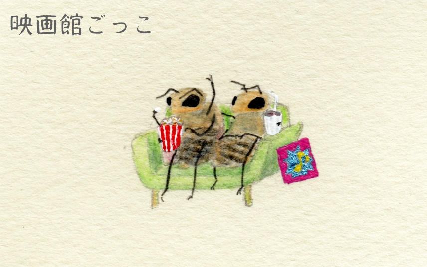 ミニドローイング:なんだかふゆやすみ編