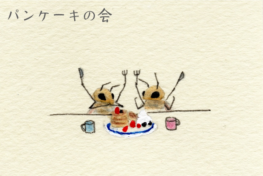 ミニドローイング:なんだかふゆやすみ編