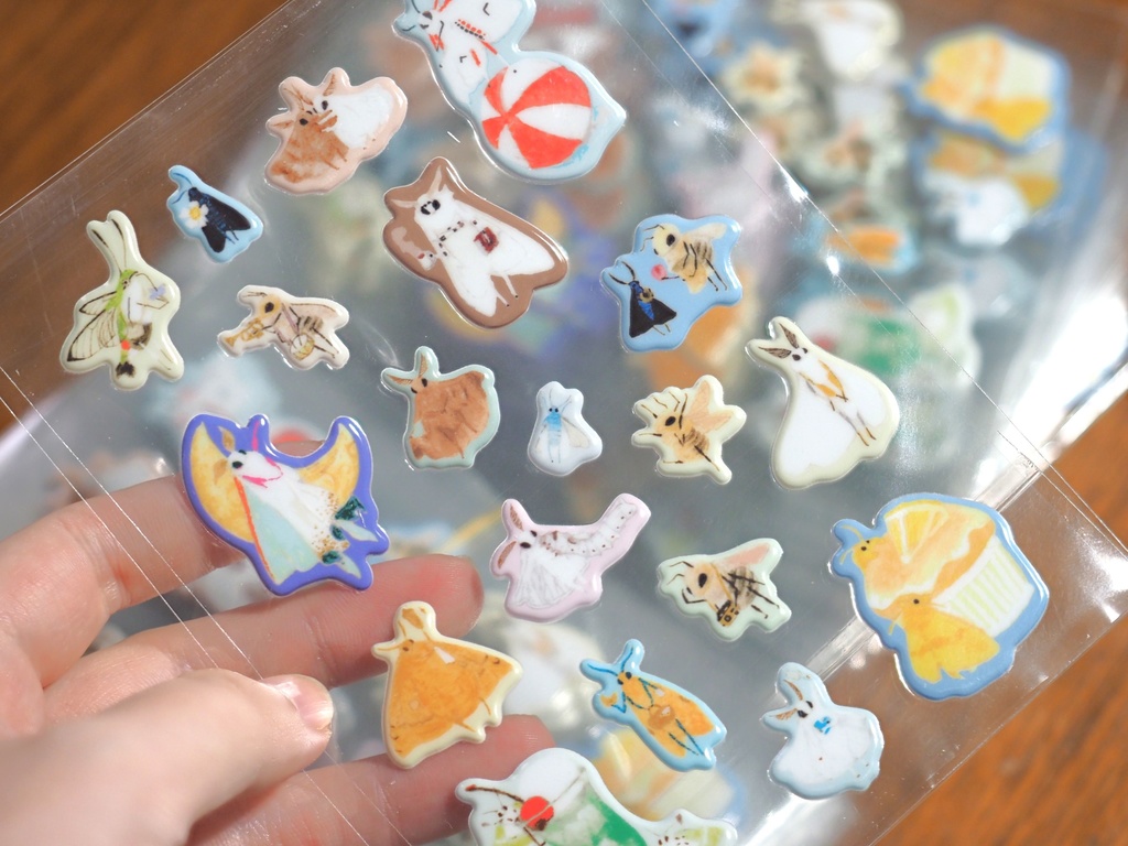 ふわふわな方々のぷっくりシール