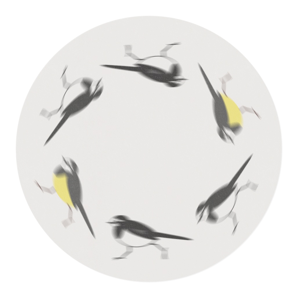 速すぎて見えないセキレイのマスキングテープ