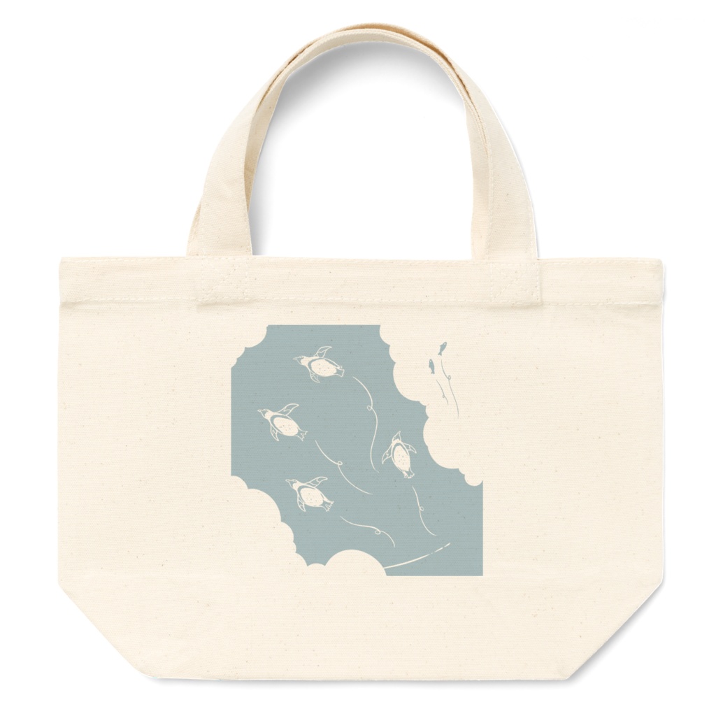 空飛ぶペンギンのトートバッグ(2サイズ)