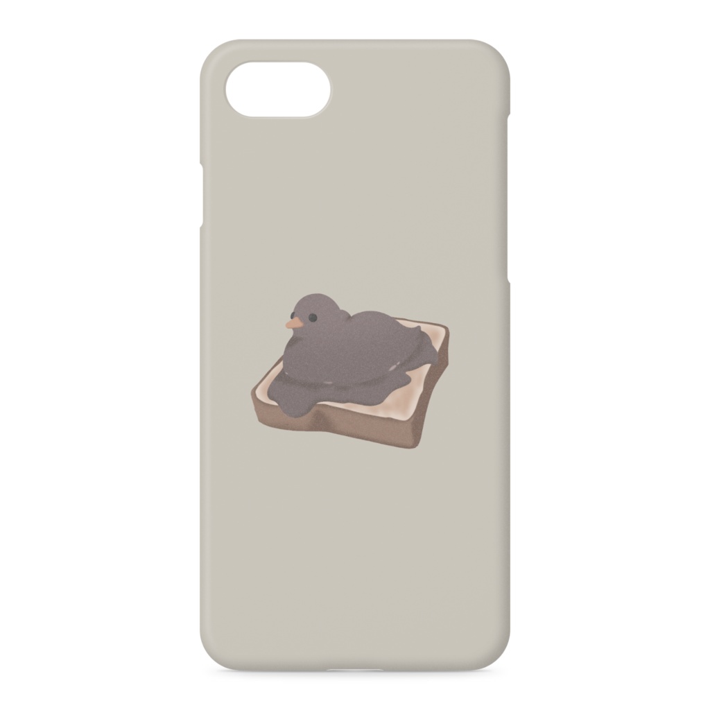 とろけるアヒルトーストのスマホケース