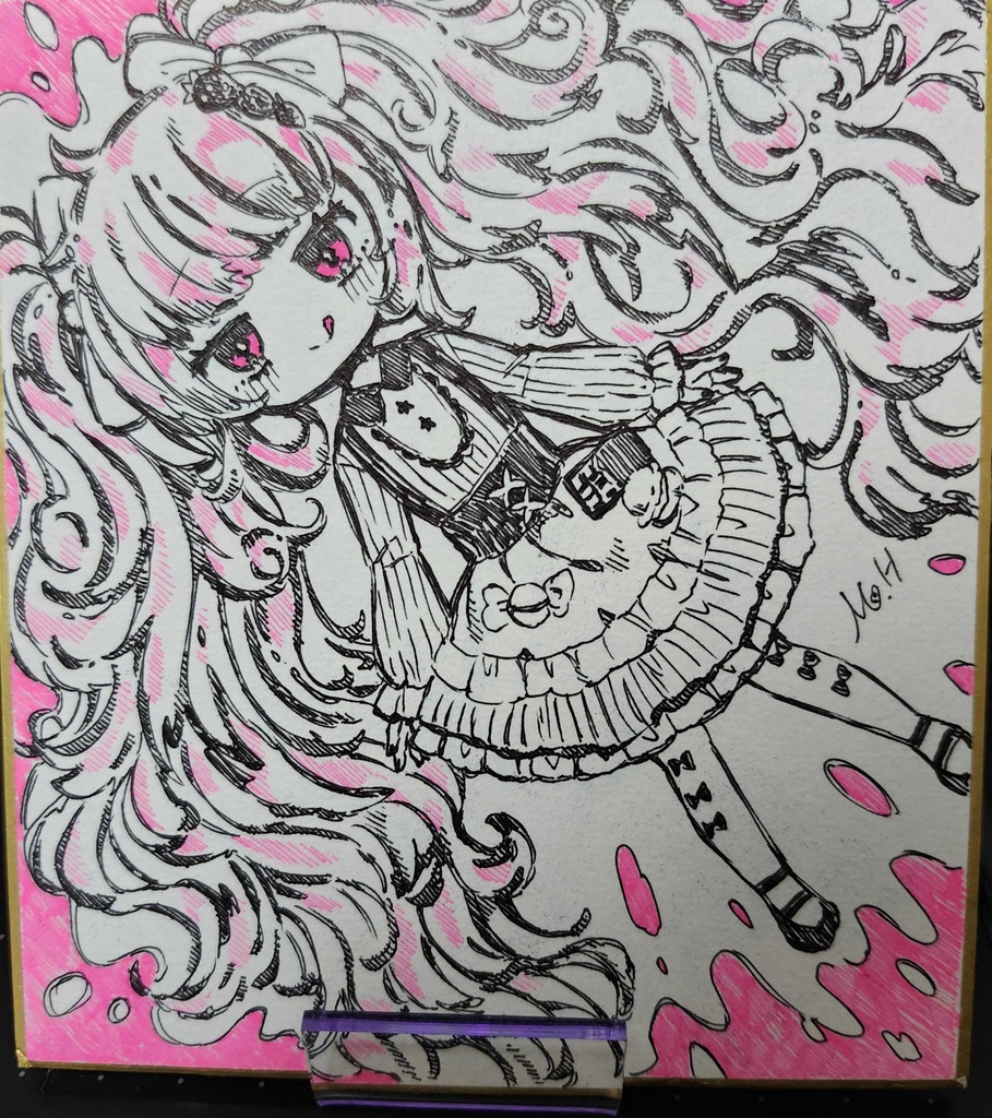 ミニ色紙原画C