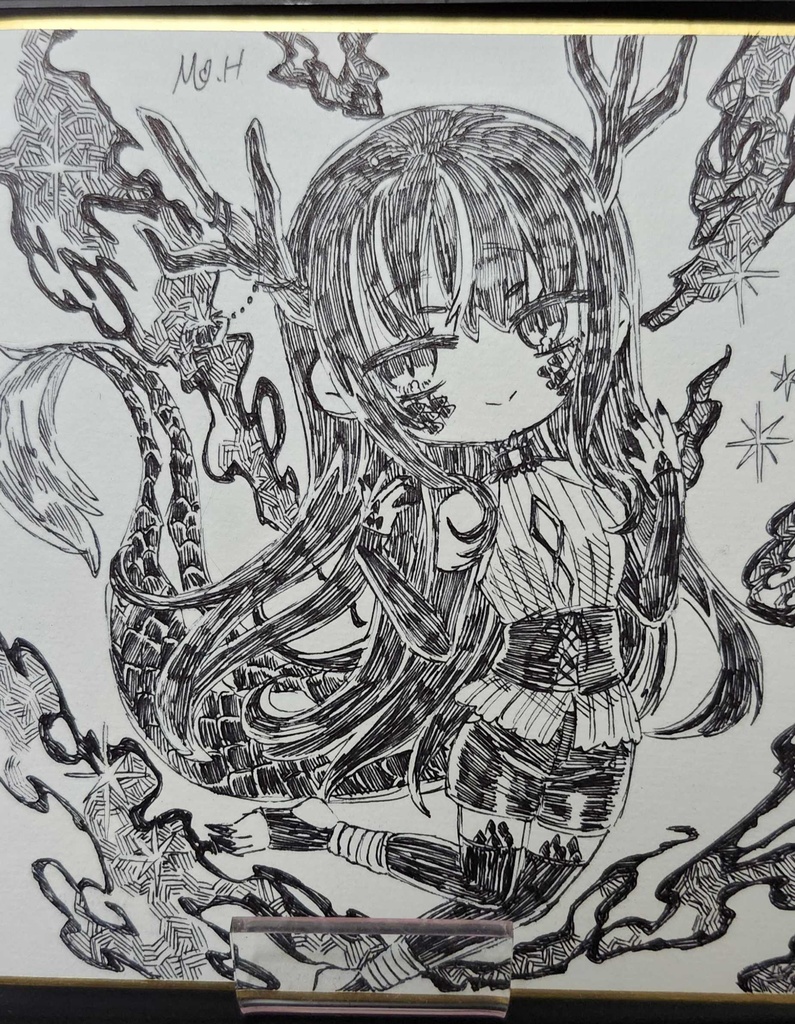 ミニ色紙原画D