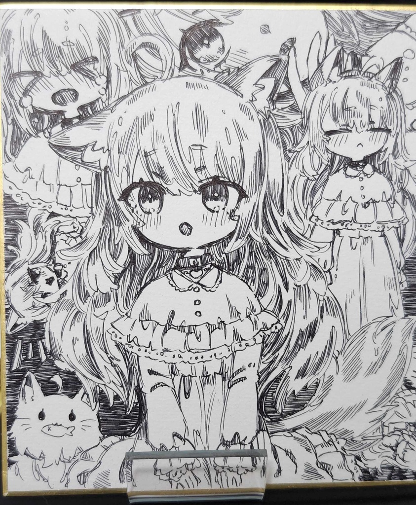  ミニ色紙原画G
