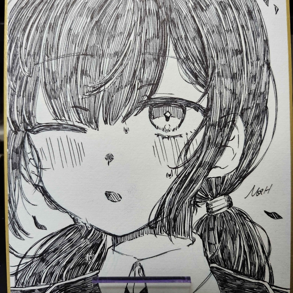 ミニ色紙原画J