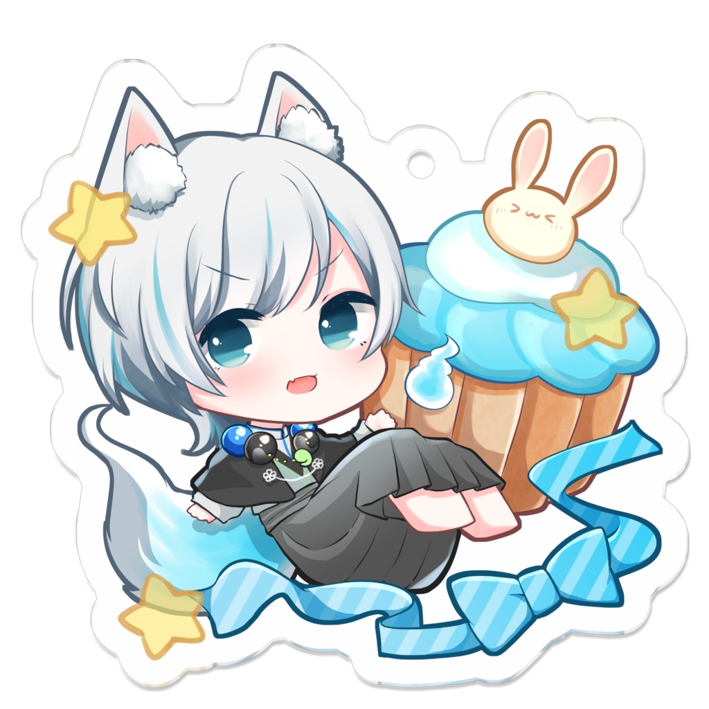 【通常衣装】アクリルキーホルダー【狐日にこ】