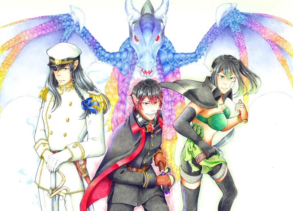 「暁の龍」ポストカード