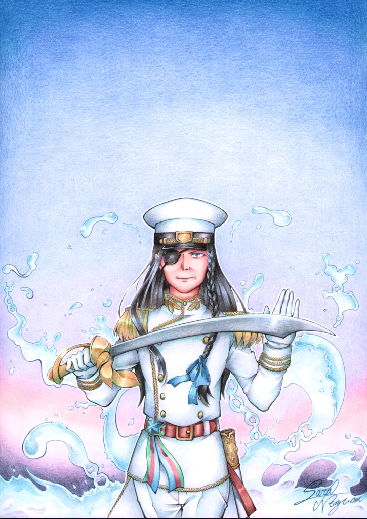 「暁の龍」ポストカード 連作「己が心は空を映すか」ver.