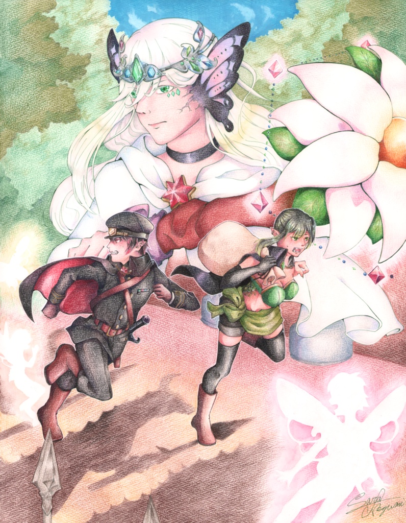 「暁の龍」ポストカード 連作「伝説をなぞる」ver.