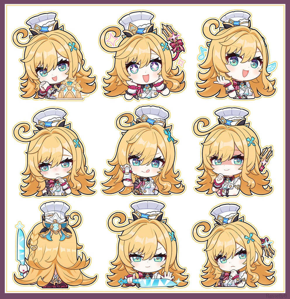 原神 エスコフィエ   アクキー9種類