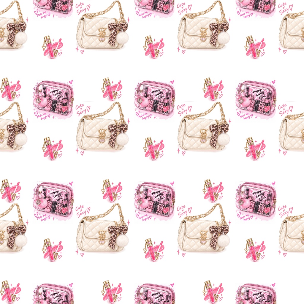 Pink Gyaru Aestheticデジタルペーパーシームレスパターン 5枚セット