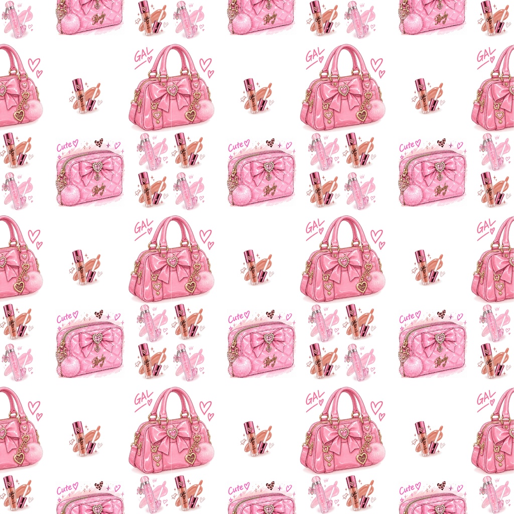 Pink Gyaru Aestheticデジタルペーパーシームレスパターン 5枚セット