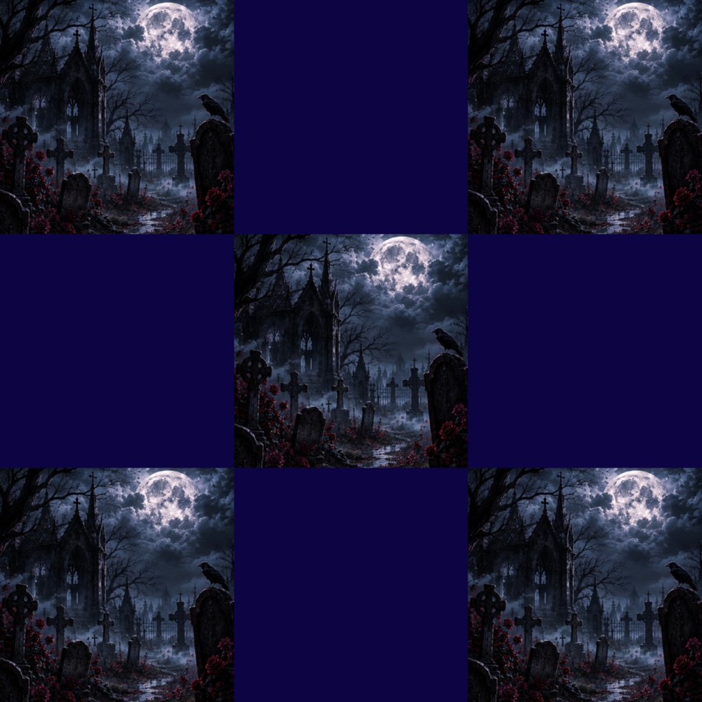 Gothic Nightデジタルペーパー5枚セット