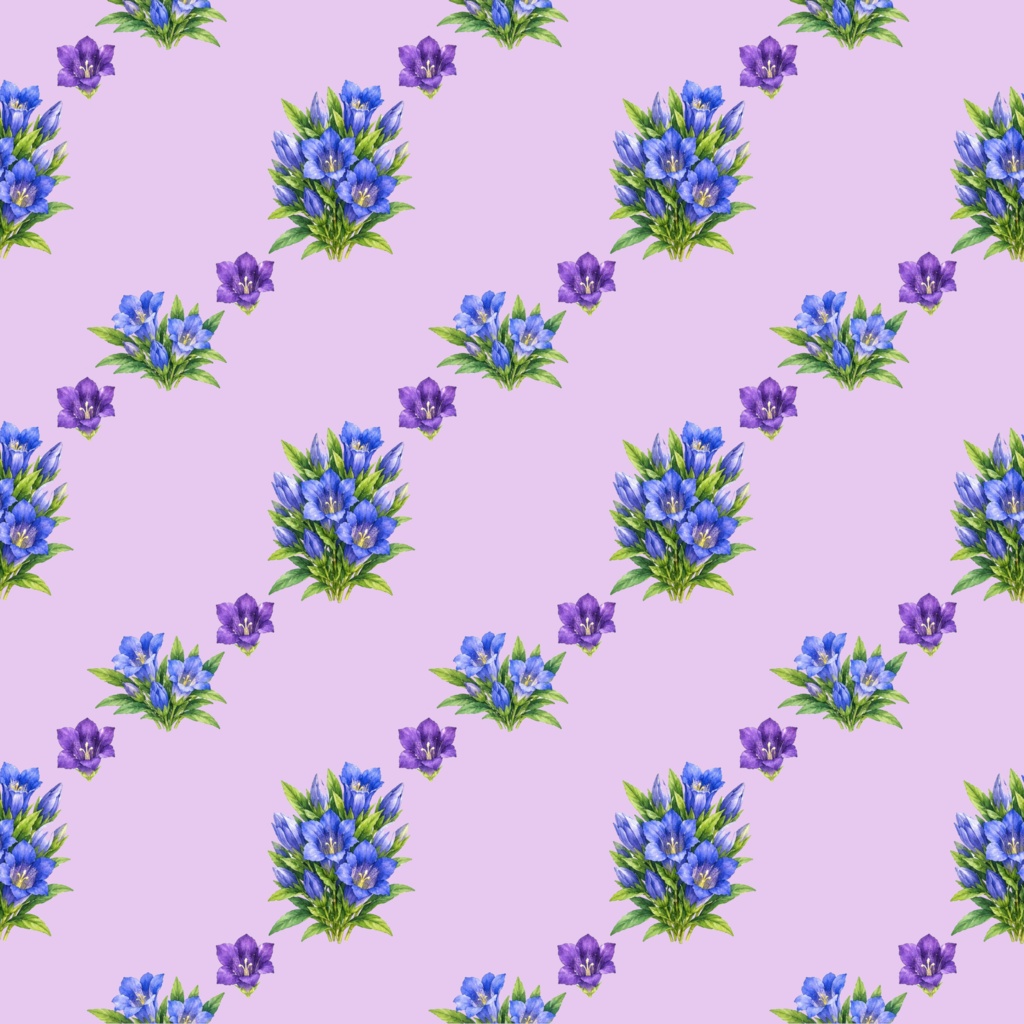 Various Flowersデジタルペーパーシームレスパターン5枚セット
