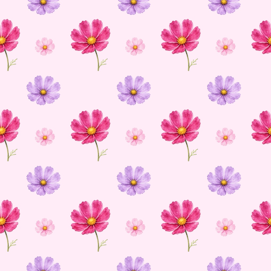 Various Flowersデジタルペーパーシームレスパターン5枚セット