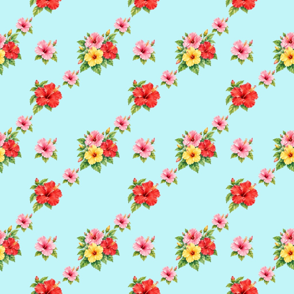 Various Flowersデジタルペーパーシームレスパターン5枚セット