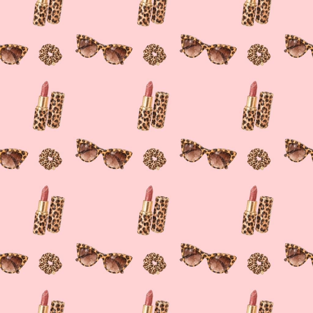 Leopard Printデジタルペーパーシームレスパターン5枚セット