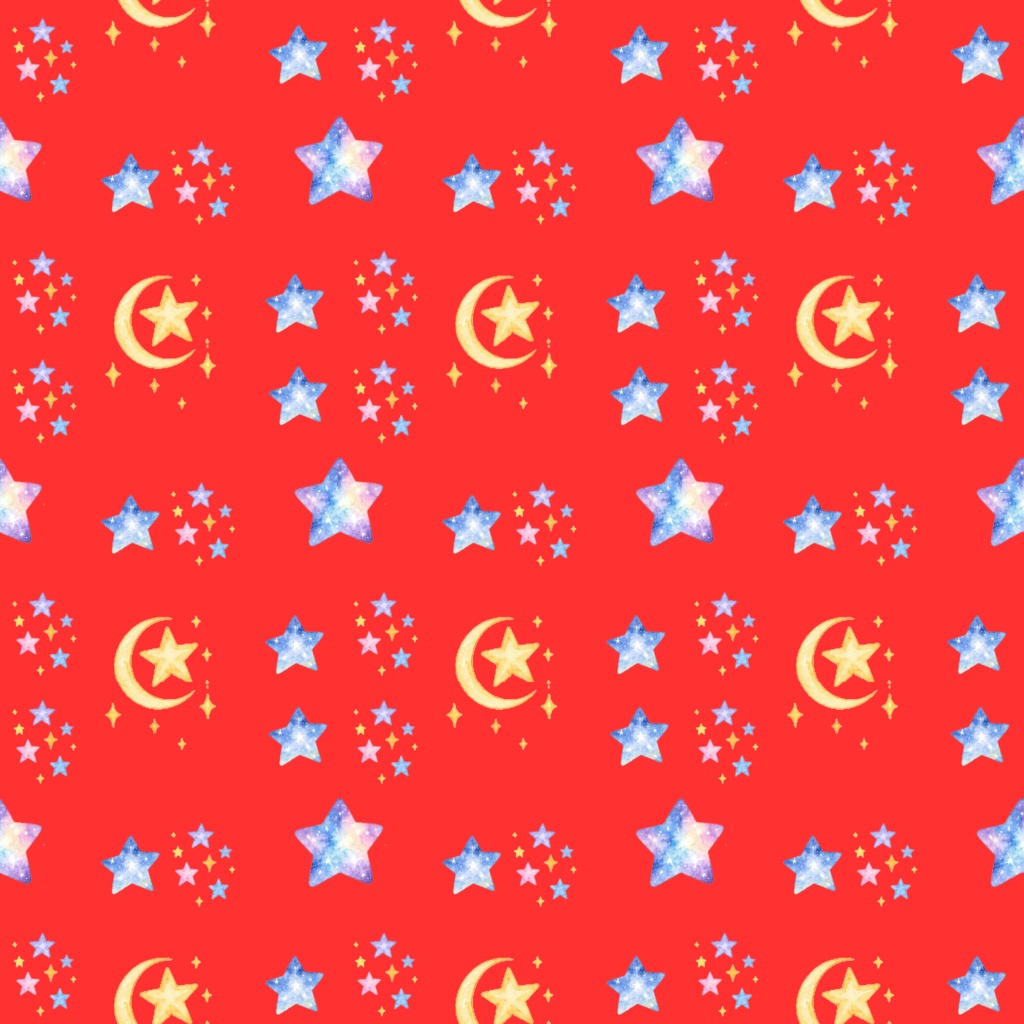 Many Starsデジタルペーパーシームレスパターン5枚セット