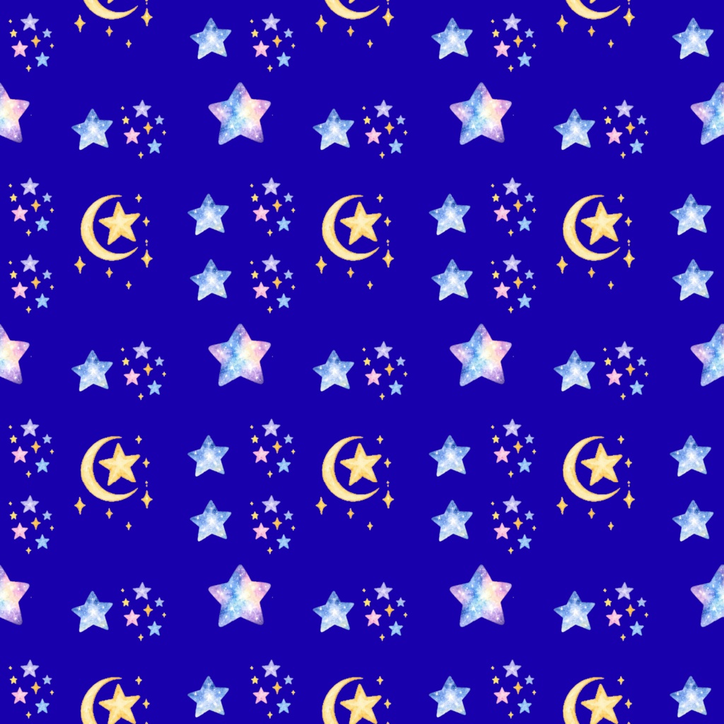 Many Starsデジタルペーパーシームレスパターン5枚セット