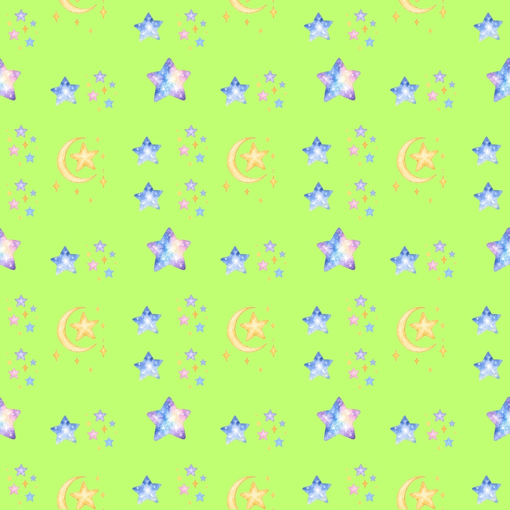Many Starsデジタルペーパーシームレスパターン5枚セット